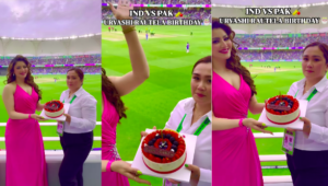 Urvashi Rautela's Birthday Surprise During India vs Pakistan Clash